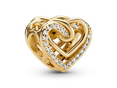 Talisman Inima Pandora Placare Aur Galben 14K